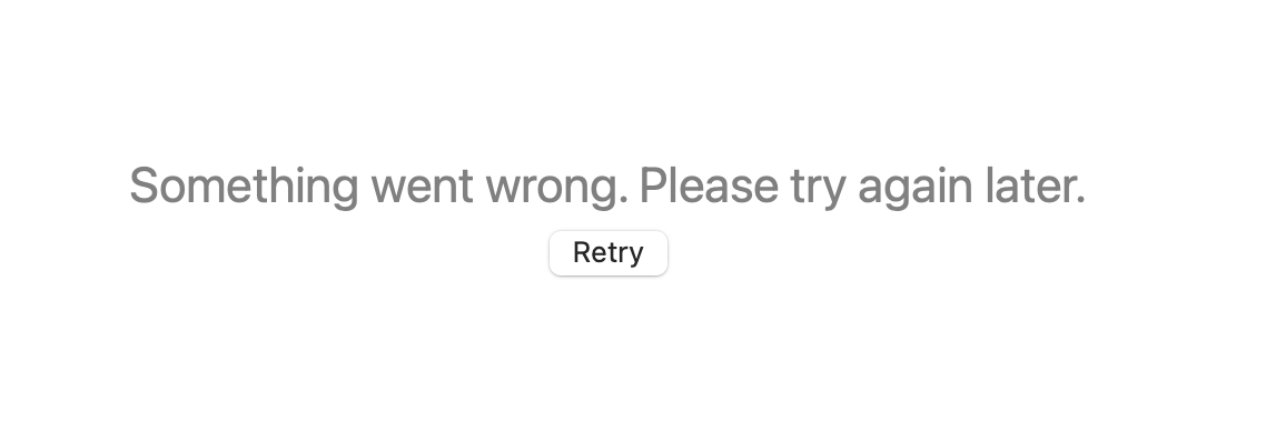 An error I get fairly often in Apple Music